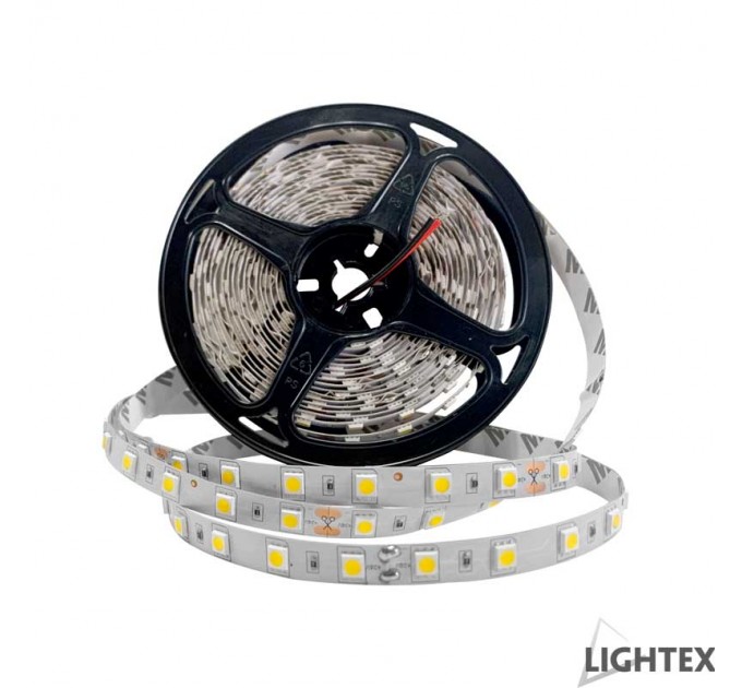 LIGHTEX LED ЛЕНТА 5050 60БР/М 24VDC 12W/МЕТЪР IP20/ СТУДЕНО БЯЛА 840LM/M LIGHTEX /ОПАКОВКА- 5М./