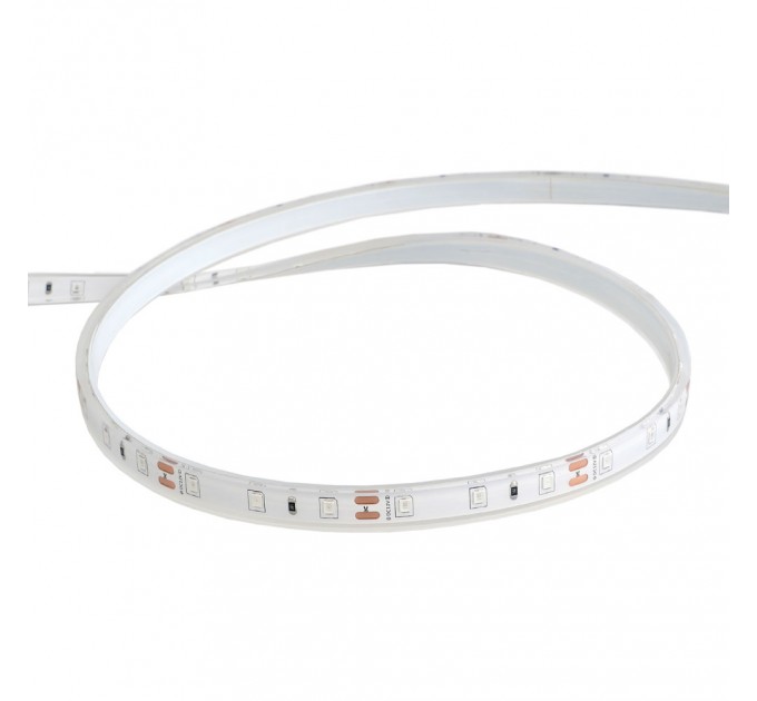 LIGHTEX LED ЛЕНТА ВЛАГОЗАЩИТЕНА 2835 60БР/М 12V DC 4.8W/M 100LM/W ЧЕРВЕНА СВЕТЛИНА IP68 СИЛИКОНОВО ПОКРИТИЕ И ЛЕПИЛО 10ММ LIGHTEX /ОПАКОВКА 5М/