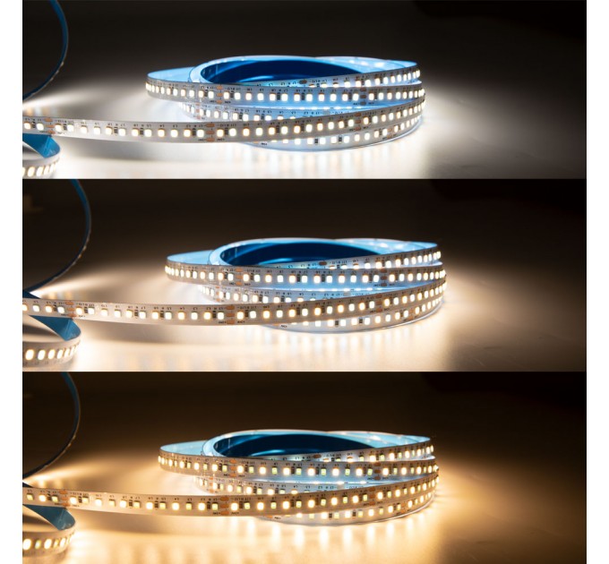 LIGHTEX LED ЛЕНТА 2835 168БР/М 24V DC 15W/M 100LM/W CCT IP20 10ММ LIGHTEX /ОПАКОВКА 5М/