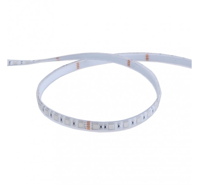 LIGHTEX LED ЛЕНТА ВЛАГОЗАЩИТЕНА 5050 60БР/М 24V DC 14.4W 10LM/W RGB IP68 СЪС СИЛИКОНОВО ПОКРИТИЕ И ЛЕПИЛО 12ММ LIGHTEX /ОПАКОВКА 5М/
