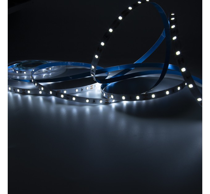 LIGHTEX LED ЛЕНТА 2835 60БР/М 12V DC 4.8W/M 106LM/W CW 6000К IP68 10MM СЪС СИЛИКОНОВО ПОКРИТИЕ И 3M ЛЕНТА 30М В КУТИЯ LIGHTEX