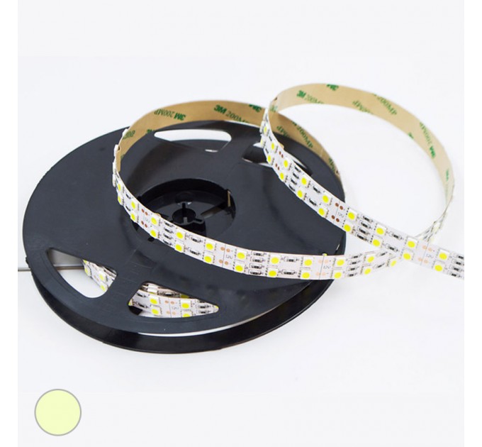 LIGHTEX LED ЛЕНТА 5050 120БР/М 12VDC 28.8W/МЕТЪР IP20 ТОПЛО БЯЛА 1680LM/M DP LIGHTEX /ОПАКОВКА- 5М./