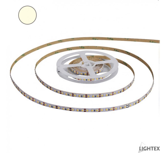 LIGHTEX LED ЛЕНТА PREMIUM 3528 60БР/М 12VDC 4.8W/МЕТЪР IP20 120D ТОПЛО БЯЛ 336LM/M DP LIGHTEX /ОПАКОВКА- 5М./