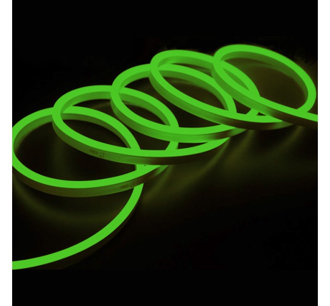 LIGHTEX LED СВЕТЕЩ КАБЕЛ 2835 COLOR 120LED/МЕТЪР 6W/МЕТЪР 6X12ММ ЗЕЛЕН 360LM/M IP65 5М СЪС ЗАХРАНВАНЕ LIGHTEX