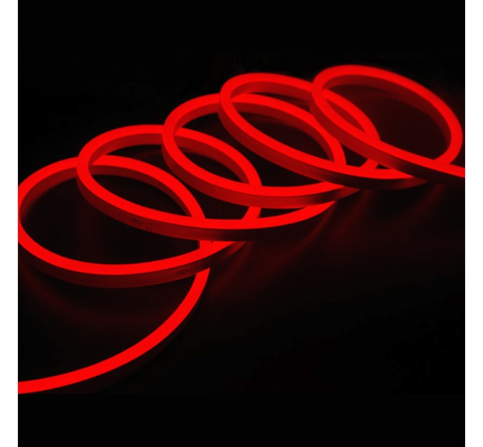 LIGHTEX LED СВЕТЕЩ КАБЕЛ 2835 COLOR 120LED/МЕТЪР 6W/МЕТЪР 6X12ММ ЧЕРВЕН 360LM/M IP65 5М СЪС ЗАХРАНВАНЕ LIGHTEX