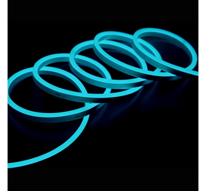 LIGHTEX LED СВЕТЕЩ КАБЕЛ 2835 COLOR 120LED/МЕТЪР 6W/МЕТЪР 6X12ММ СИН 360LM/M IP65 5М СЪС ЗАХРАНВАНЕ LIGHTEX