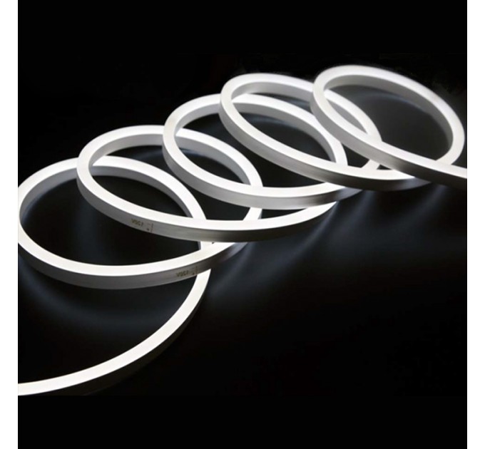 LIGHTEX LED СВЕТЕЩ КАБЕЛ 2835 COLOR 120LED/МЕТЪР 6W/МЕТЪР 6X12ММ СТУДЕНО БЯЛ 360LM/M IP65 5М СЪС ЗАХРАНВАНЕ LIGHTEX