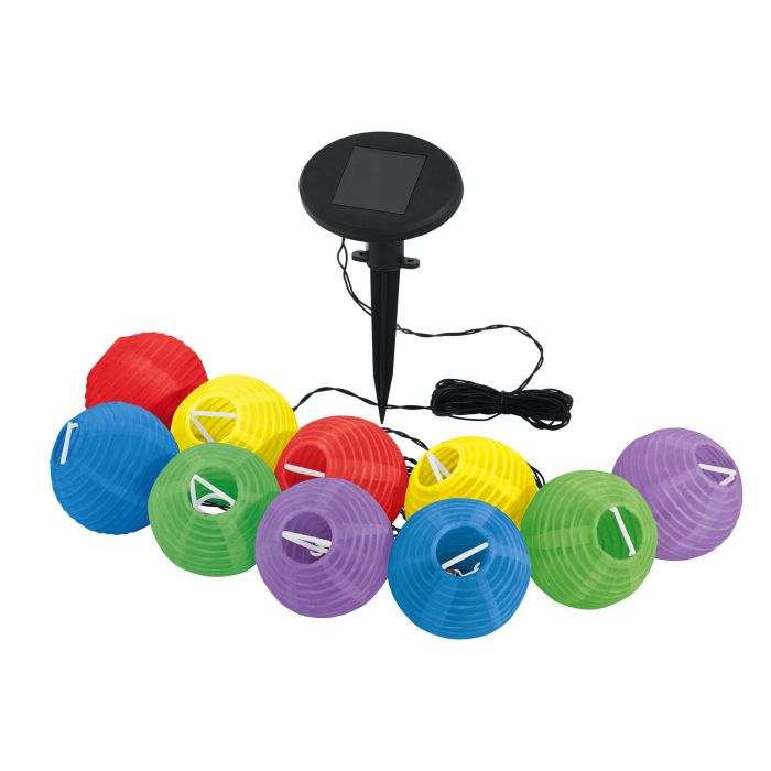 EGLO 47339 SOLAR СВЕТЕЩА ВЕРИГА "ФЕНЕРИ", ЦВЕТНИ 1