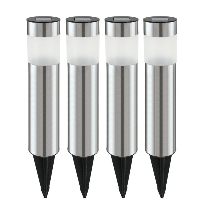 EGLO 90634 SOLAR 4 БР.К-Т Ф90 Н385 ИНОКС ЦИЛ.ФОРМА