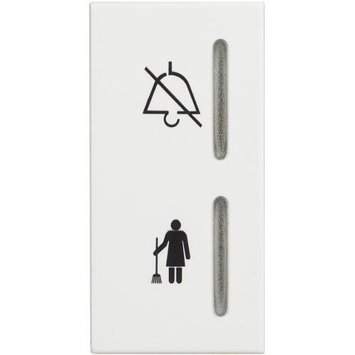 BTICINO - RW4373H Светлинен Индикатор Почисти/Не Безпокой 1 Модул Classia Бял