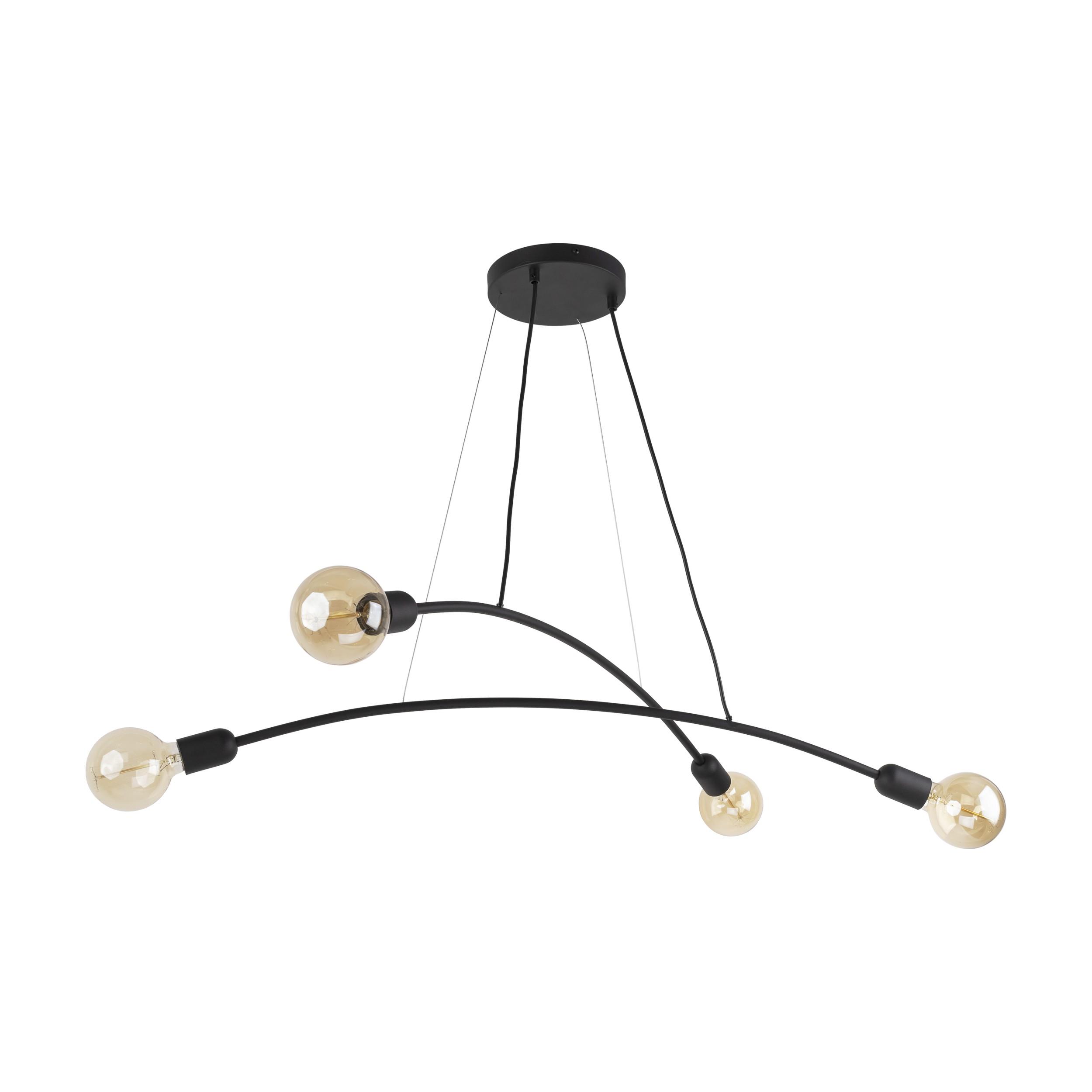 TK LIGHTING HELIX BLACK LAMPA WISZĄCA 4 PŁ