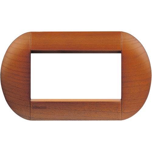 BTICINO - LNB4804LCA Рамка 4М Cherrywood Дърво Елипсовидна Livinglight