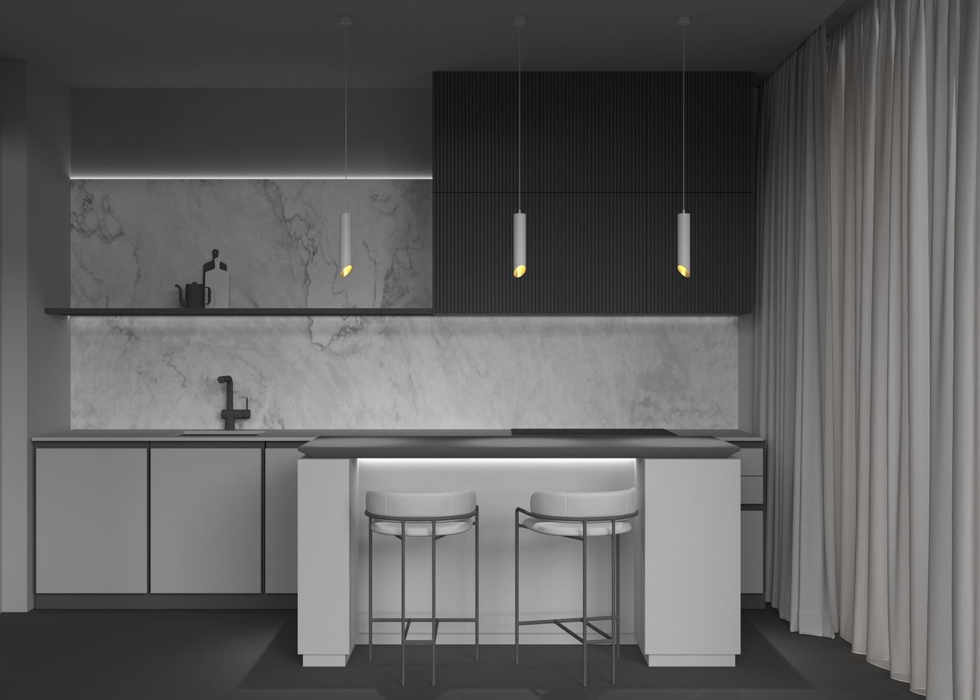 MAYTONI Pendant lamp Lipari P044PL-01-40GU10-W