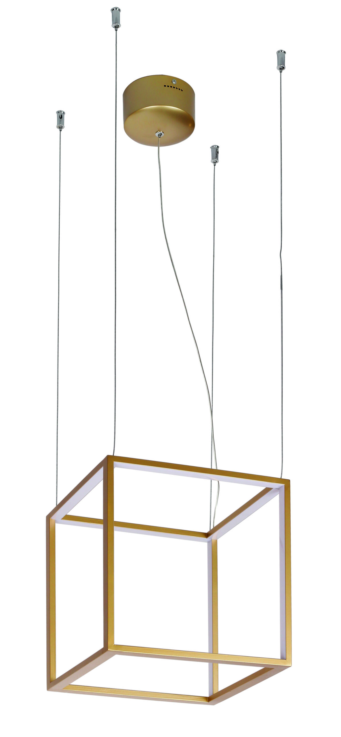 VIOKEF 4207100 Висящо Осветление L400X400 Gold Cube