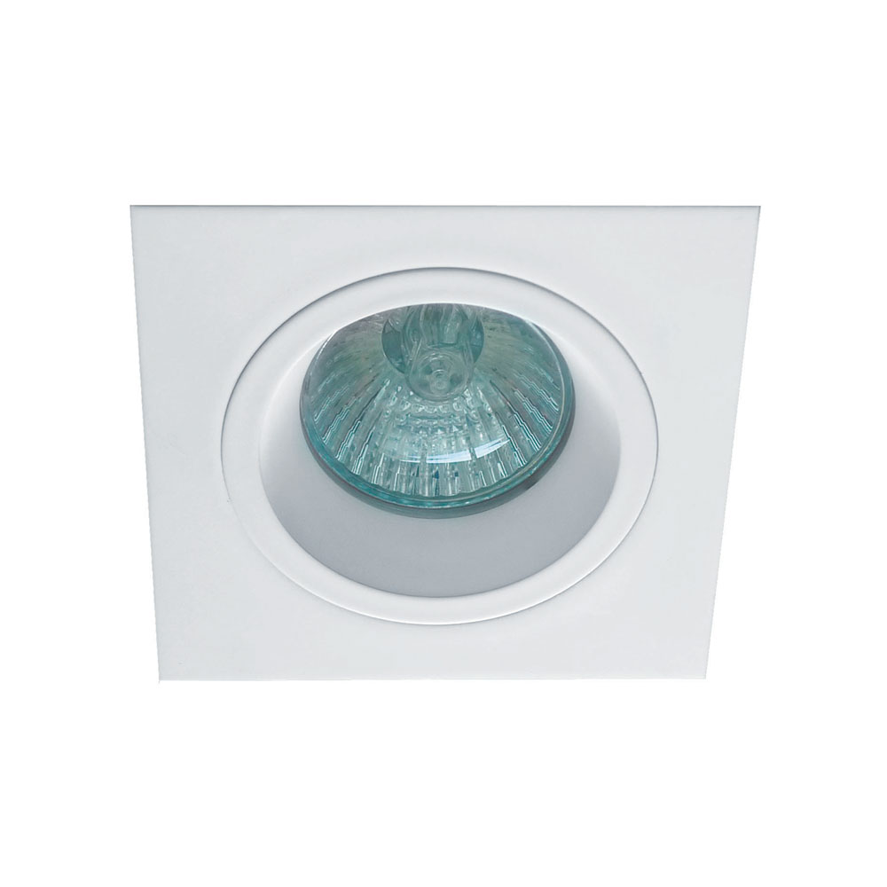 VIOKEF 4106101 Вграден Монтаж Спот Бял Square 92X92 Richard