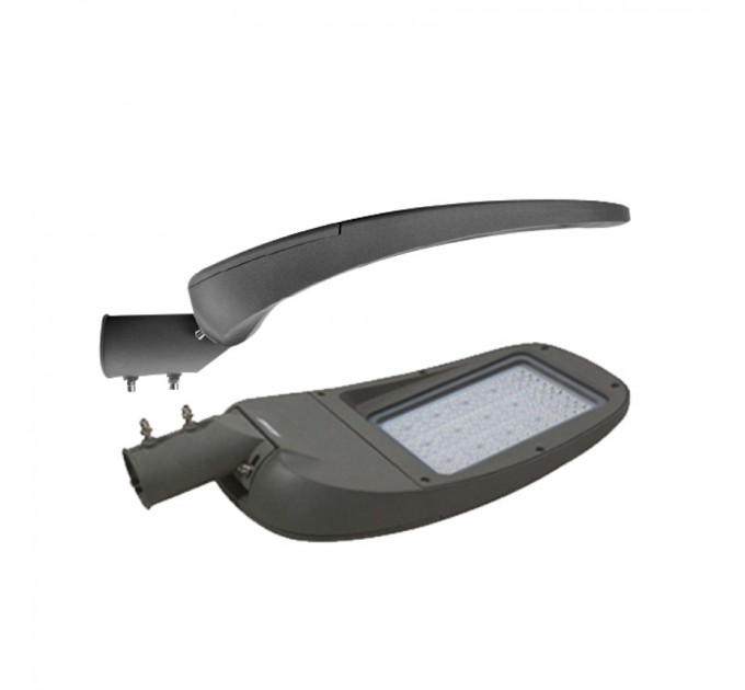 LIGHTEX SMD LED УЛИЧЕН ОСВЕТИТЕЛ 60W 6500K 130 LM/W 7800LM IP65 ЗА Ф50 ДРАЙВЪР MEANWELL И ЧИП PHILIPS 3030 LIGHTEX