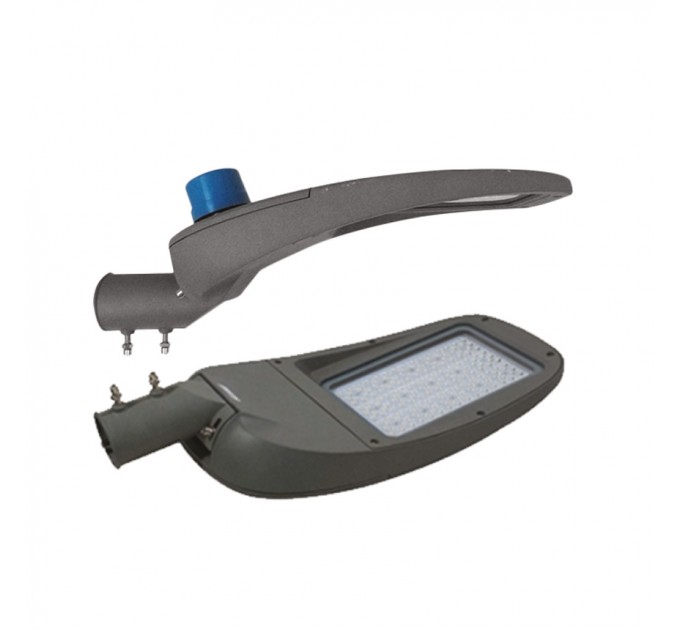 LIGHTEX SMD LED УЛИЧЕН ОСВЕТИТЕЛ 100W 6500K 13000LM IP65 ЗА Ф60 С ФОТОКЛЕТКА ДРАЙВЪР MEANWELL И ЧИП PHILIPS 3030 LIGHTEX