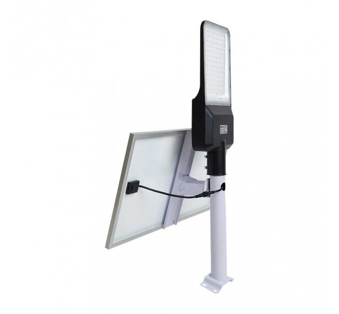 LIGHTEX СОЛАРЕН LED УЛИЧЕН ОСВЕТИТЕЛ 50W 6500K 6500LM IP65 БАТЕРИЯ 3.2V 50AH С ДИСТАНЦИОННО УПРАВЛЕНИЕ И ОТДЕЛЕН ПАНЕЛ LIGHTEX