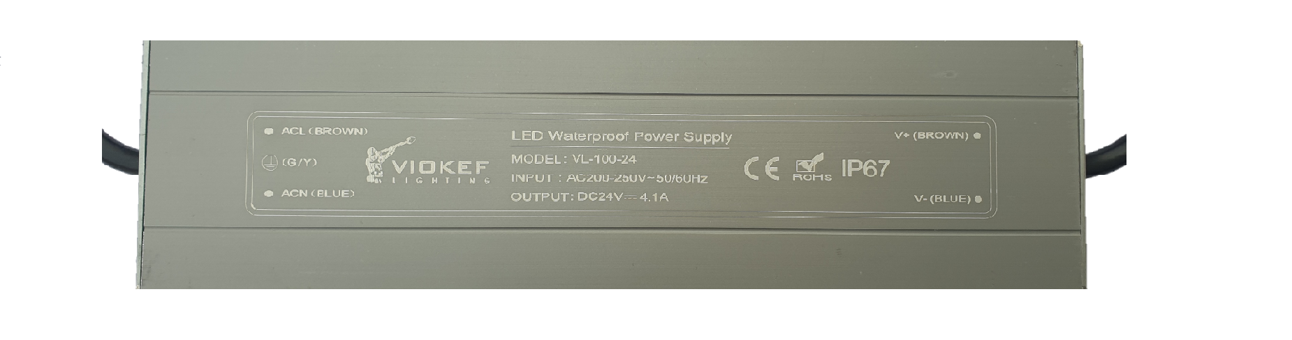 VIOKEF 00/8037 Захранване 24VDC 100W IP67 On-Off