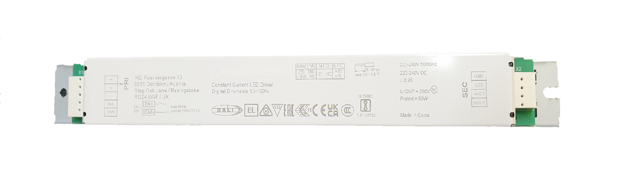 VIOKEF 00/8058 Dali Драйвер 50W 250-350 MA IP20