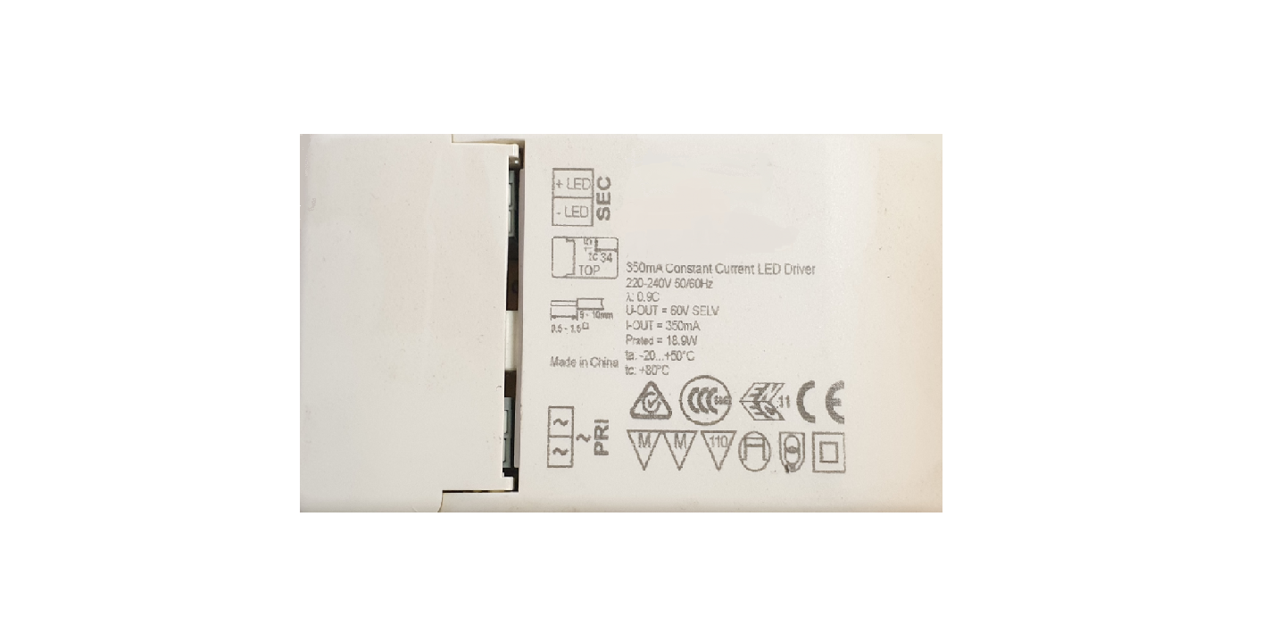 VIOKEF 00/8085 Led Драйвер On-Off 20W 350 MA IP20