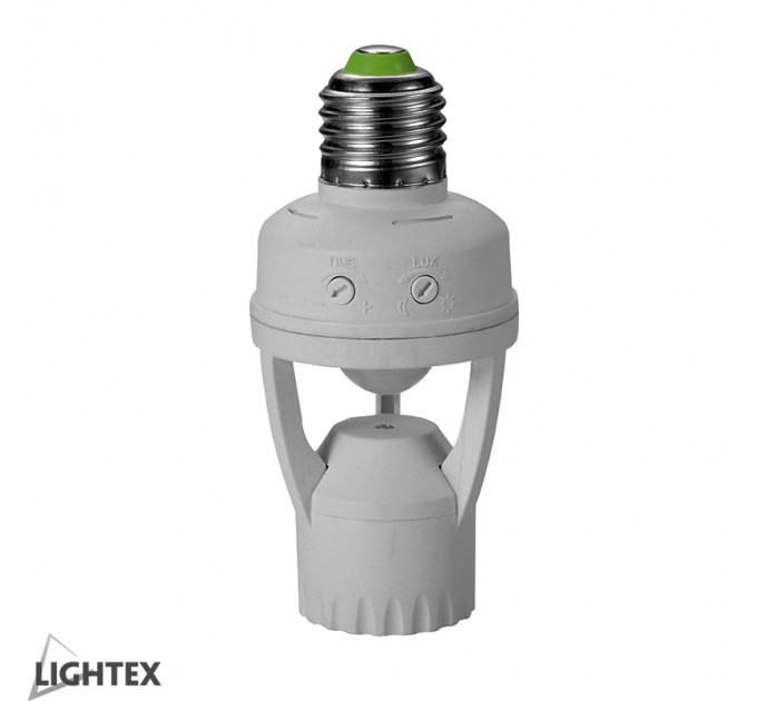 LIGHTEX ФАСУНГА Е27 СЪС СЕНЗОР ЗА ДВИЖЕНИЕ 360' RL/SR1310/WH LIGHTEX