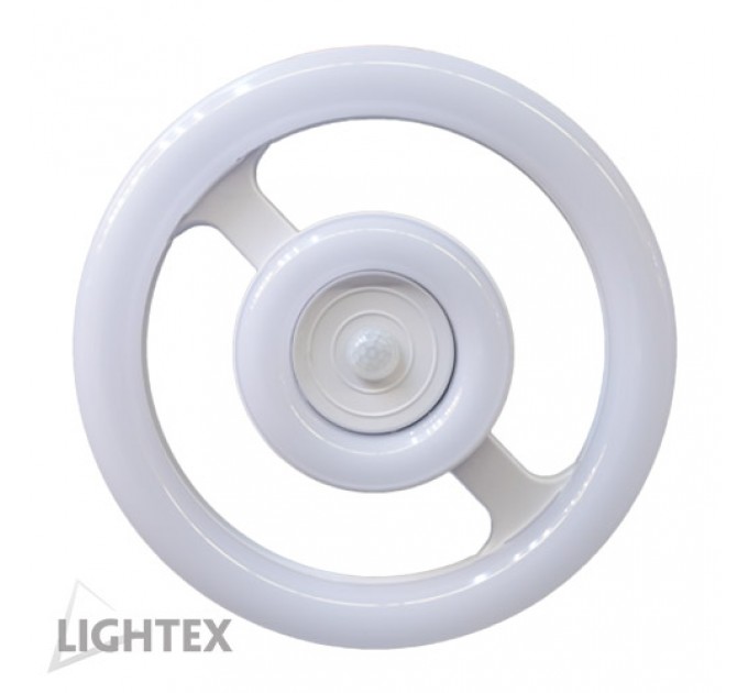 LIGHTEX LED ТЯЛО DOUBLE ROUND ОСНОВА FIX С INFRARED СЕНЗОР 16W+4W NW 4000K 1500LM LIGHTEX