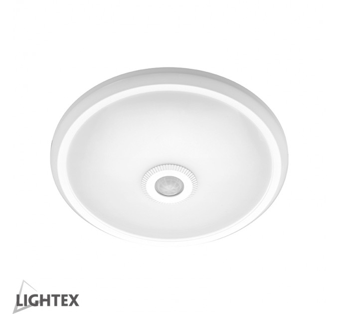 LIGHTEX LED ПЛАФОН СЪС СЕНЗОР ЗА ДВИЖЕНИЕ 360' 16W 4000К 1150LM 1-6М IP65 PC LIGHTEX
