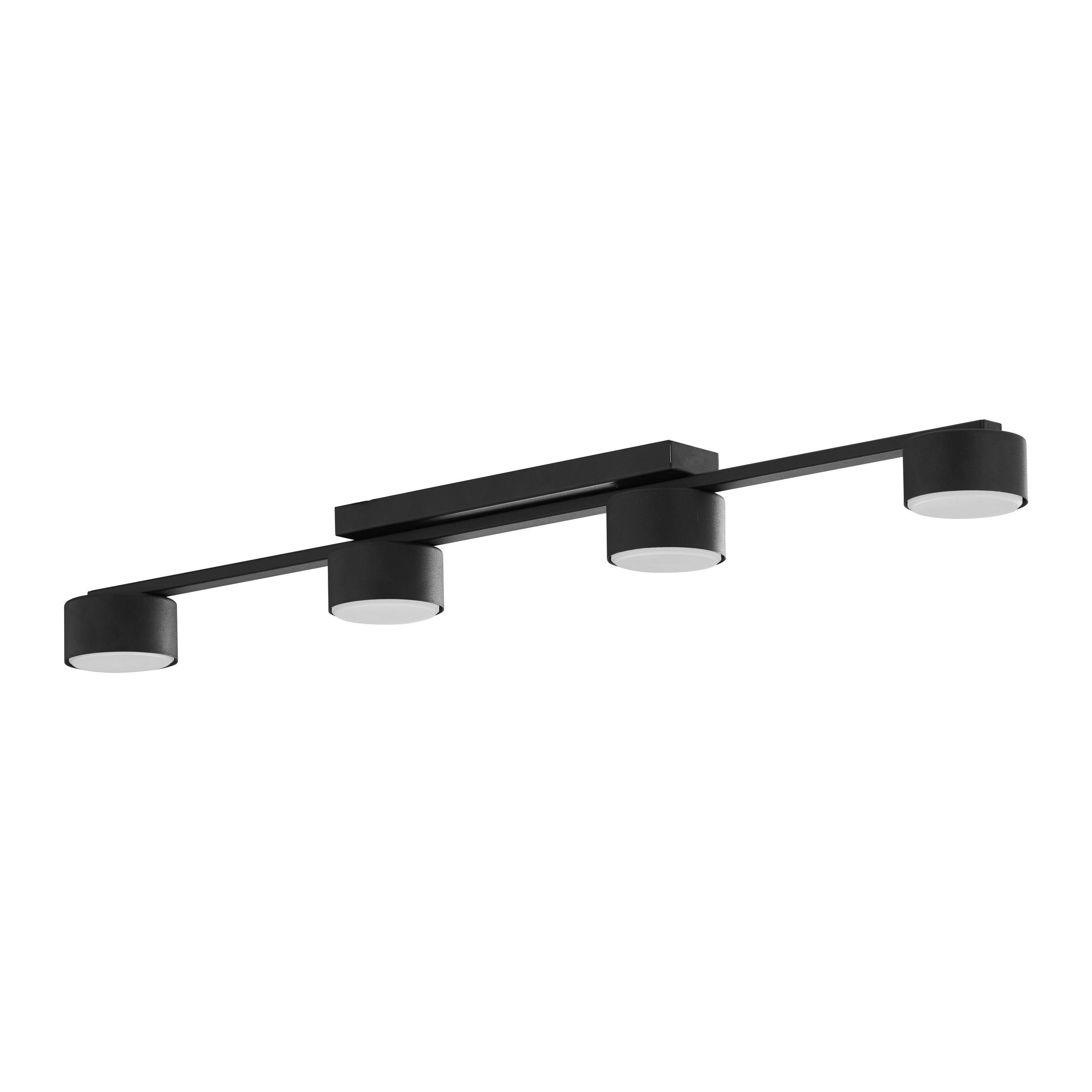 TK LIGHTING DALLAS BLACK LAMPA SUFITOWA 4 PŁ