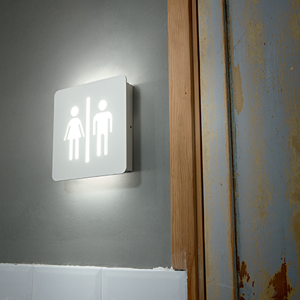IDEAL LUX - АПЛИК SIGN AP80 TOILET 122571