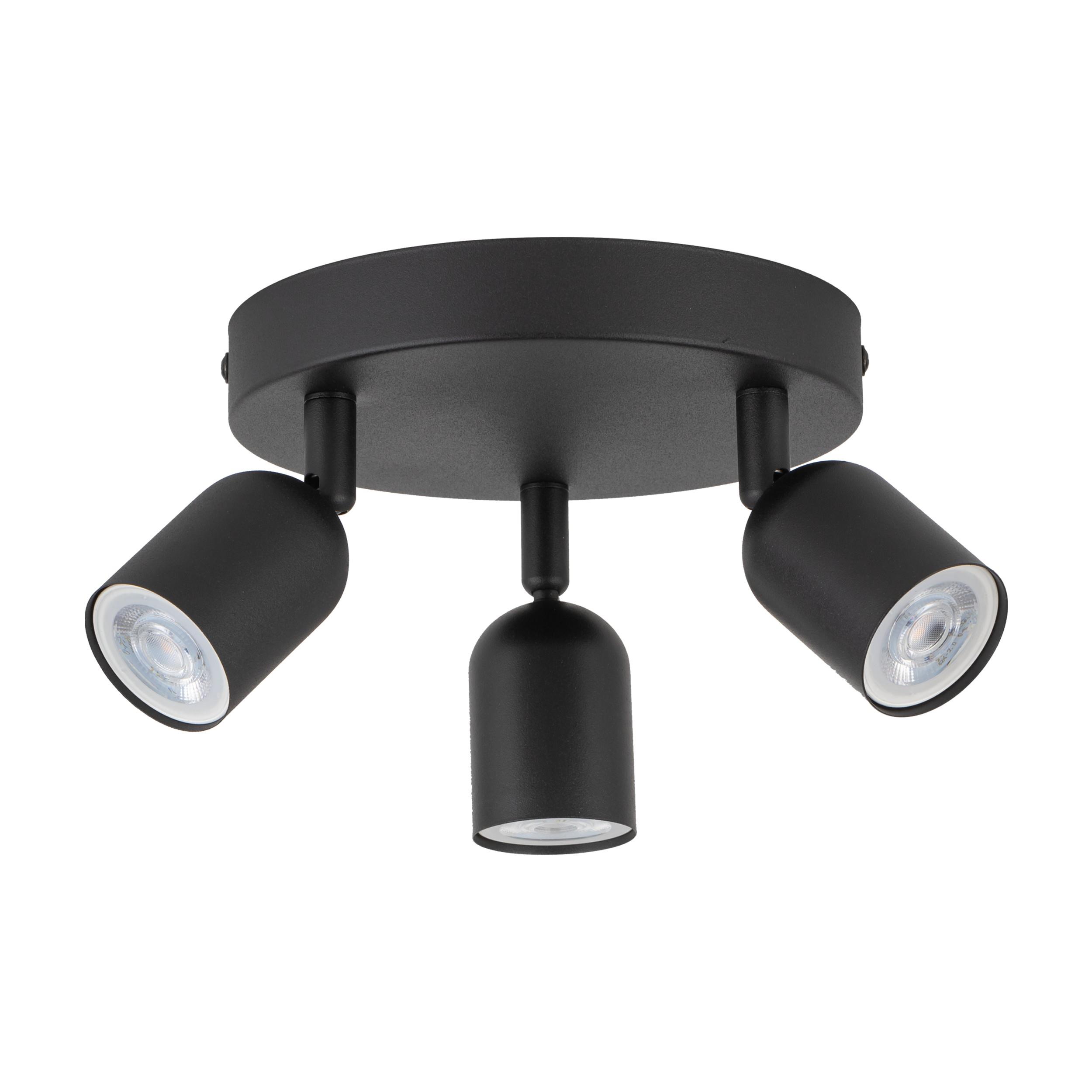 TK LIGHTING TOP BLACK LAMPA SUFITOWA 3 PŁ KOŁO