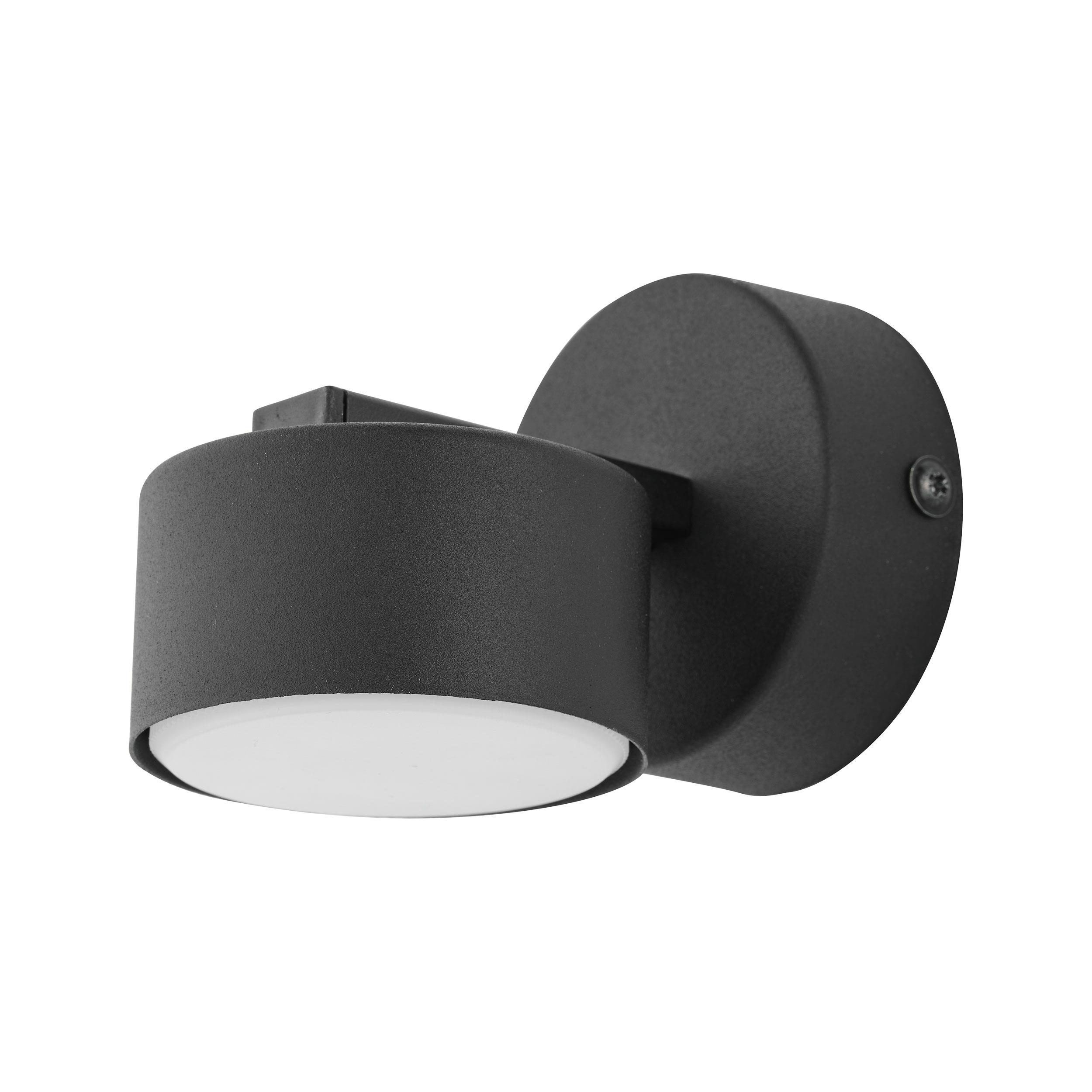 TK LIGHTING DALLAS BLACK KINKIET 1 PŁ