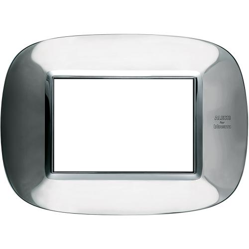 BTICINO - HB4803AXL Рамка 3М Полирана Alessi Стомана Елипсовидна