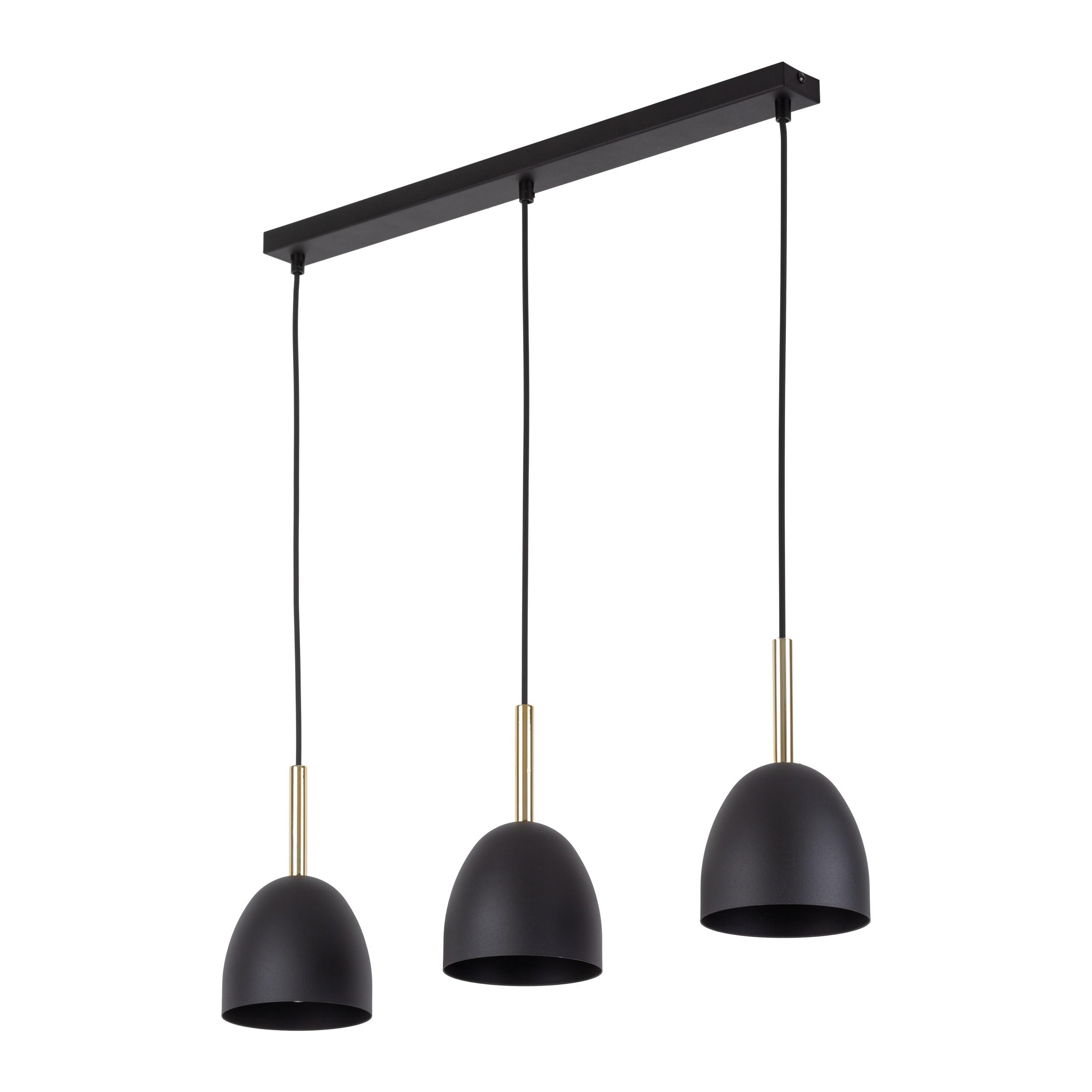 TK LIGHTING NORD BLACK LAMPA WISZĄCA 3 PŁ