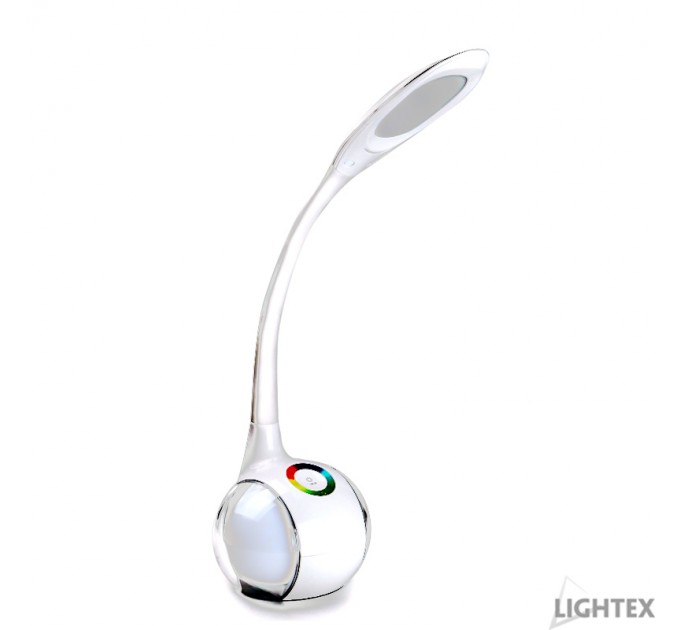 LIGHTEX LED НАСТОЛНА ЛАМПА KASA II 220V 5.5W 4000K + RGB + TOUCH DIMMER 340LM LIGHTEX