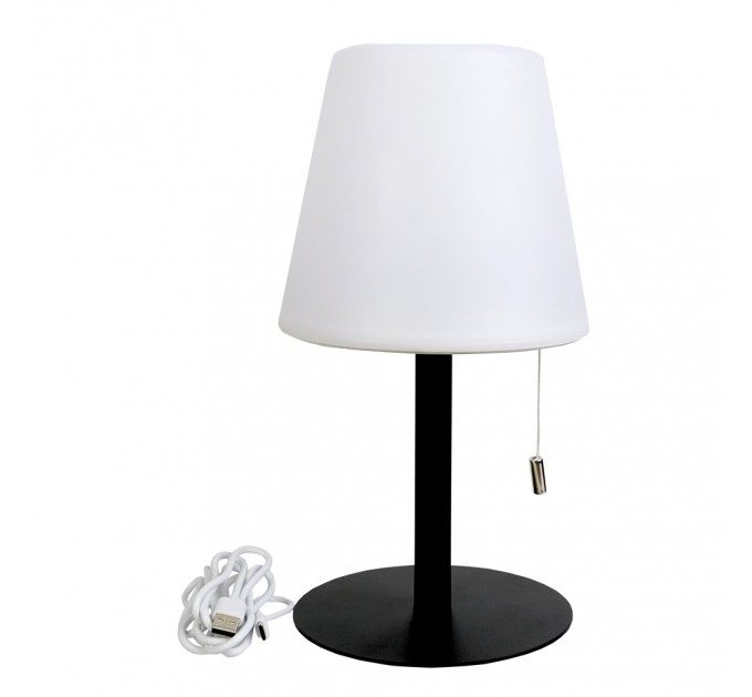 LIGHTEX LED НАСТОЛНА ЛАМПА ELINA 1W 3000K + RGB, IP 44, USB, ДИМИРУЕМА, БАТЕРИЯ 3.7V 2400MAH LIGHTEX