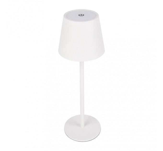 LIGHTEX LED НАСТОЛНА ЛАМПА NOTO DC 5V 3W 4000K 200LM TOUCH+USB 1800MAH LI-ION IP44 БЯЛА LIGHTEX