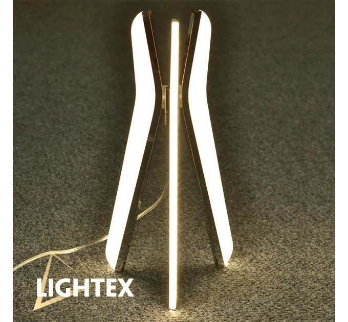 LIGHTEX LED НАСТОЛНА ЛАМПА FANG 16W 3200K 1120LM ХРОМ LIGHTEX