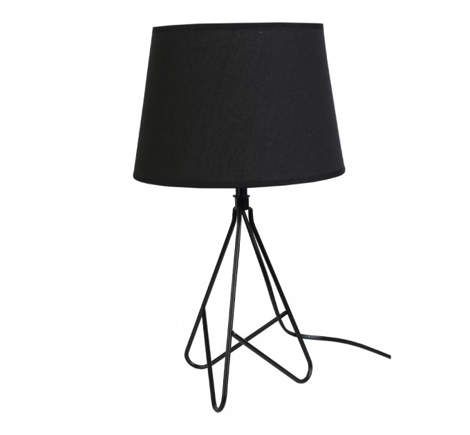 LIGHTEX НАСТОЛНА ЛАМПА TINI МЕТАЛ ЧЕРНА ОСНОВА+ЧЕРНА ШАПКА 1 Е27 LIGHTEX