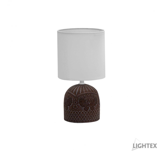 LIGHTEX НАСТОЛНА ЛАМПА NERON КАФЯВА 1XЕ14 LIGHTEX