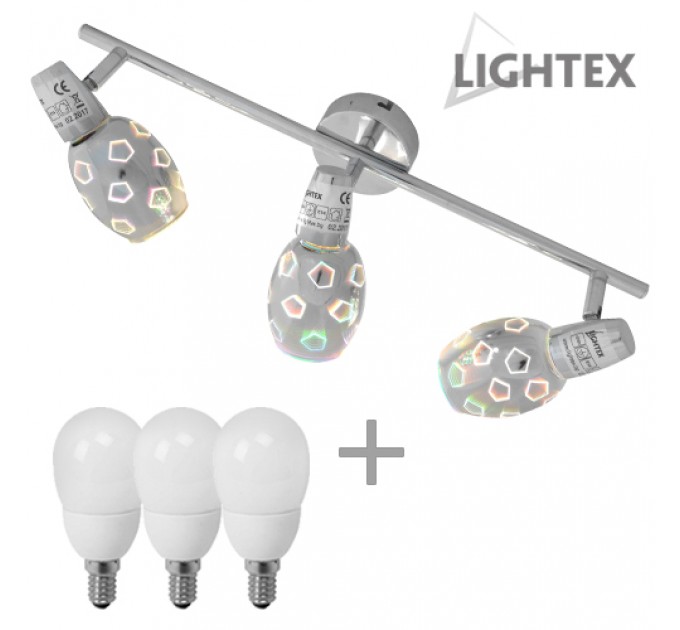 LIGHTEX СПОТ ARIZONA 3XE14 С ЛАМПИ LIGHTEX