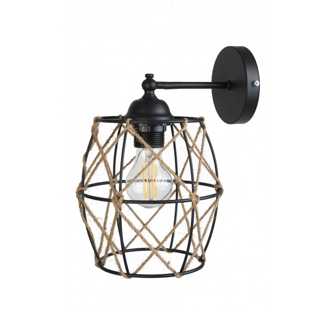 LIGHTEX АПЛИК ERIKA Е27 ЧЕРЕН LIGHTEX