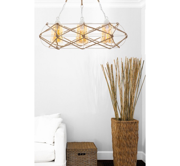 LIGHTEX ПОЛИЛЕЙ LUSI 3XЕ27 БЯЛ LIGHTEX