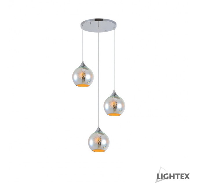 LIGHTEX ПОЛИЛЕЙ LEDA 3XE27 ХРОМ LIGHTEX