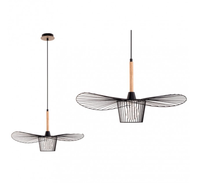 LIGHTEX ПЕНДЕЛ HOLLA 1XE27 ЧЕРЕН 600X1050MM LIGHTEX