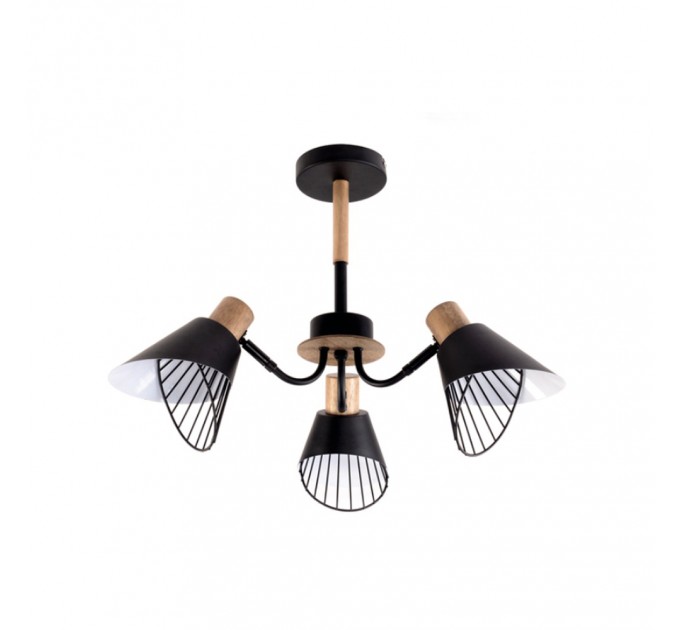 LIGHTEX ПОЛИЛЕЙ BRUNO 3XE14 ЧЕРЕН 605X420MM LIGHTEX