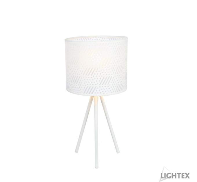 LIGHTEX НАСТОЛНА ЛАМПА BLANKA 1XE14 БЯЛА 170X350MM LIGHTEX