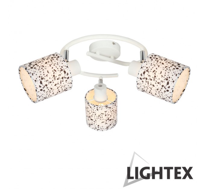 LIGHTEX СПОТ CELIA 3XE14 БЯЛО + ПЪСТРО 250X150MM LIGHTEX