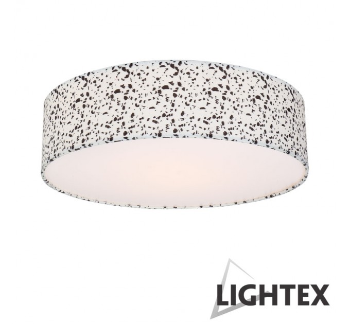 LIGHTEX ПЛАФОН CELIA 2XE27 БЯЛО + ПЪСТРО 380X100MM LIGHTEX