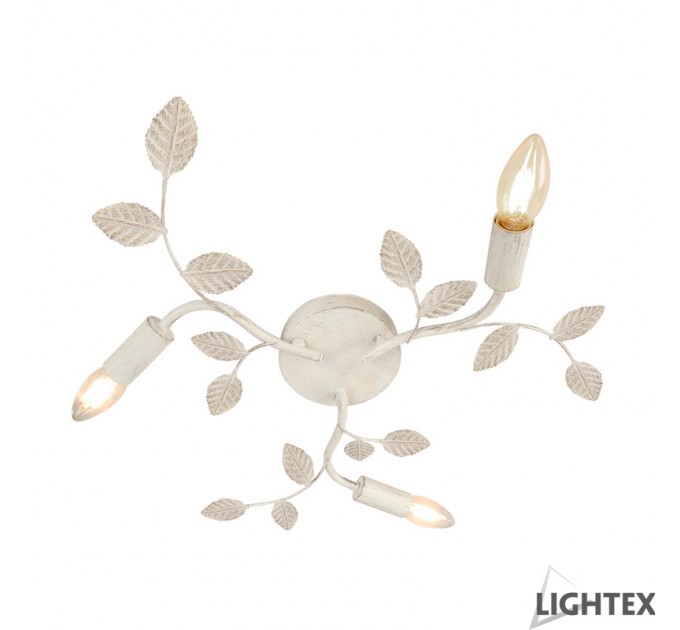 LIGHTEX ПОЛИЛЕЙ ISABEL 3XE14 БЯЛО + ЗЛАТО 520X85MM LIGHTEX